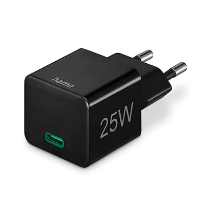 Afbeelding van Hama Snellader Usb C Pd/Qualcomm&amp;Reg; Mini Oplader 25 W Zwart
