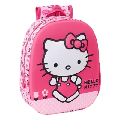 Afbeelding van Kinderrugzak Hello Kitty Roze 27 x 33 10 cm 3D