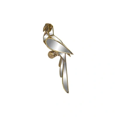 Afbeelding van Wanddecoratie DKD Home Decor Spiegel Gouden Hars Papegaai (18 x 6 43 cm)