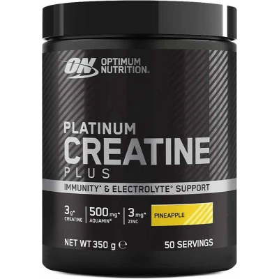 Afbeelding van Optimum Nutrition Platinum Creatine Plus Pineapple CreaBev Monohydraat 50 doseringen (350 gram)