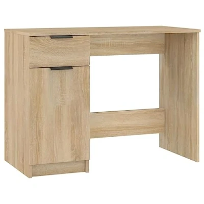 Image de vidaXL Bureau Chêne sonoma 100x50x75 cm Bois d&#039;ingénierie811496
