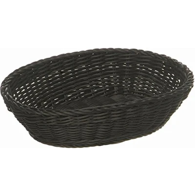 Afbeelding van APS Ovale mand &quot;Profi Line&quot;, gevlochten van polypropyleen, afmetingen 25 x 19 cm, hoogte 6,5 kleur: lichtbruin