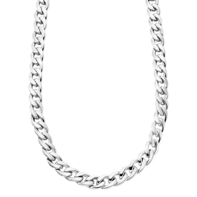 Afbeelding van Lotus Style herenketting model LS1938 1/1 uit de collectie Men in Black van staal Sterling Zilver, Geen edelsteen, edelsteen