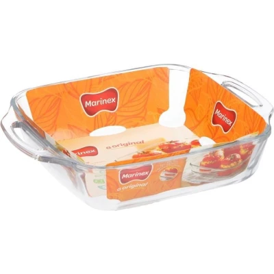 Afbeelding van Marinex Ovenschaal van borosilicaat glas rechthoek 2.5 Liter 29 x 24 6 cm serveerschaal