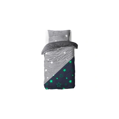 Afbeelding van Kids Dekbedovertrek Glow in the Dark Sterren 123vloerkleed.nl is de online webshop voor vloerkleden en woonaccessoires.