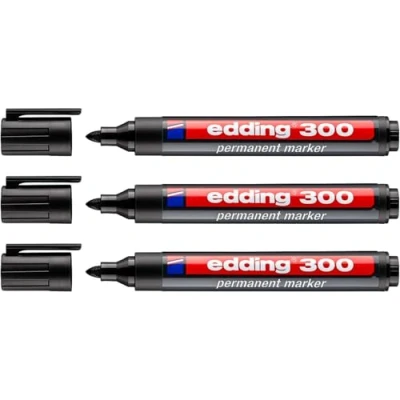 Afbeelding van Edding 400 permanente marker, navulbaar, 1,5 3 mm, zwart