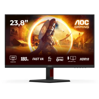 Afbeelding van AOC G4 Q24G4RE computer monitor 60,5 cm (23.8&quot;) 2560 x 1440 Pixels Quad HD LED Zwart, Rood