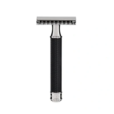 Afbeelding van Muhle R41 BLACK double edge safety razor met tandkam