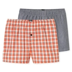Afbeelding van Schiesser 2PACK Boxershorts voor kinderen, Maat: 176, Rot grau