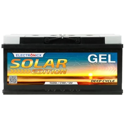 Afbeelding van Electronicx Solar Edition gelbatterij 12 V 140 Ah batterij van zonne batterijen stroomvoorziening camping caravan gel en140 Ah,