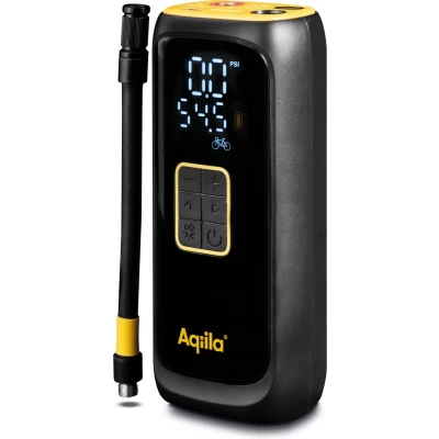 Afbeelding van Aqiila Airbird C4 Elektrische Bandenpomp, draagbare compressor, 10,3 bar 150 psi, 20 22 L/M, Powerbank 4.000mAh, 20W, 1x USB C, A, luchtcompressor Fiets/Auto/Motor/Bal/Luchtbed