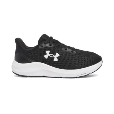 Afbeelding van Under Armour Charged Pursuit 4 Hardloopschoenen voor op de weg, Dames, Maat: 37.5, Black/white Textiel/ synthetisch