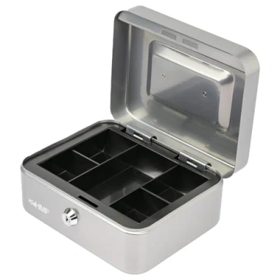 Afbeelding van HMF 10120 09 geldkist, 20 x 16 9,5 cm, zilver