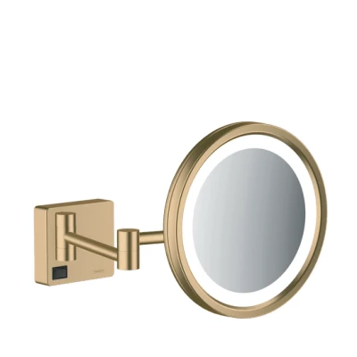 Afbeelding van Hansgrohe AddStoris scheerspiegel met LED Licht Brushed