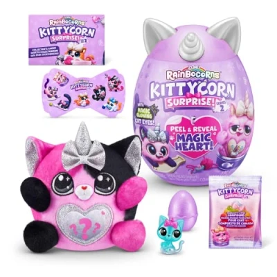 Afbeelding van Rainbocorns Kittycorn Surprise Serie 7, kat, ultrazacht pluche, 9279B, Calico Cat