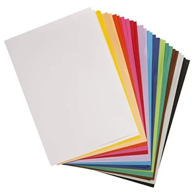 Afbeelding van Clairefontaine 975598C Maya papier, 28 vellen, glad tekenpapier, levendig assortiment, A2, 42 x 59,4 cm, 185 g, ideaal voor tekenen en creatieve activiteiten