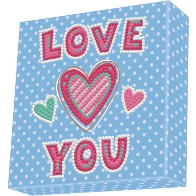 Afbeelding van Diamond Dotz Love You Painting 870 15x15 cm