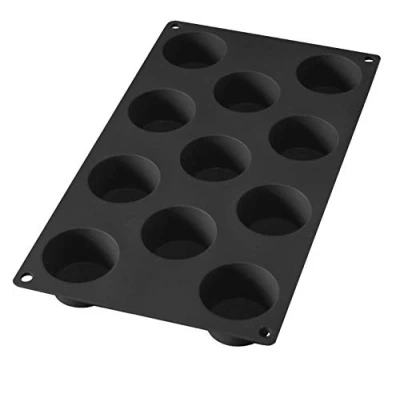 Afbeelding van Lékué Bakvorm Uit Silicone Voor 11 Muffins Zwart Ø 5.3cm H 3cm
