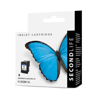 Afbeelding van Kangaro Sl 11111421 Cartridge Secondlife Hp 302 Xl Black
