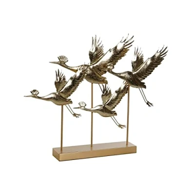 Afbeelding van Decoratieve figuren DKD Home Decor Gouden Vogel 64 x 9 51 cm 8,6
