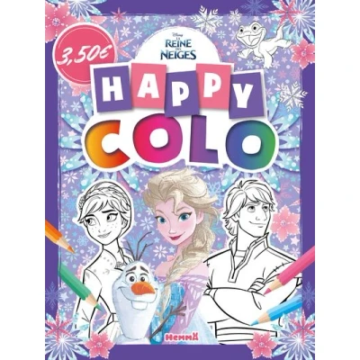 Image de Disney La Reine des Neiges Happy colo (Anna, Elsa, Kristoff)