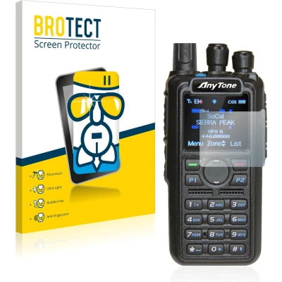 Afbeelding van BROTECT Screenprotector voor AnyTone AT D878UV Folie Beschermfolie Beschermglas transparant