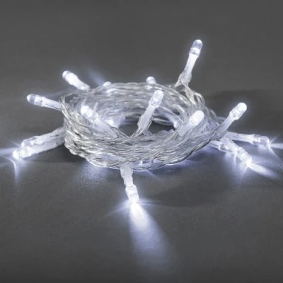 Afbeelding van Konstsmide 1408 203 Micro lichtketting Binnen werkt op batterijen Aantal lampen 20 LED Koudwit