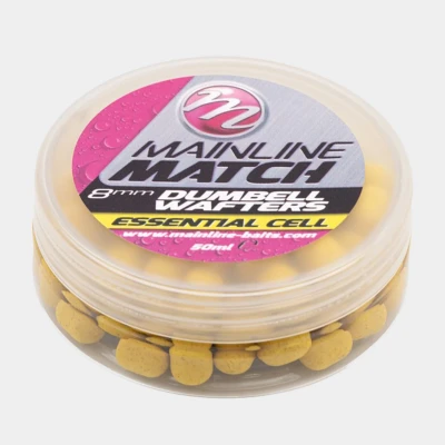 Afbeelding van Mainline Match Dumbell Wafters Yellow Essential 6mm Hookbaits