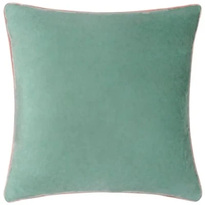 Image de Paoletti Meridian Coussin rembourré en velours passepoilé riche plumes