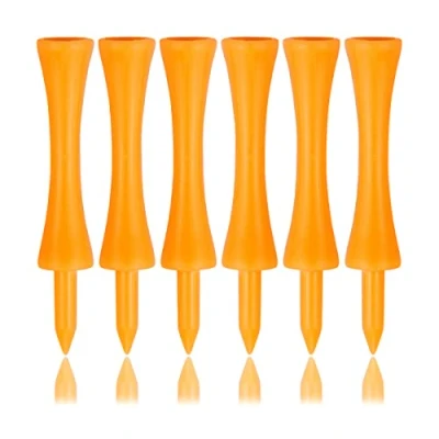 Afbeelding van Zivisk Golf Tee van kunststof, 100 stuks, oranje, 70 mm