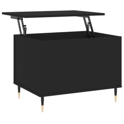 Image de vidaXL Table basse Noir 60x44,5x45 cm Bois d&#039;ingénierie819565