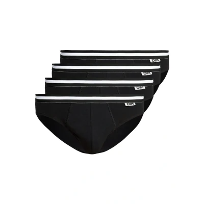 Afbeelding van DIM Ecodim Brief 4 PACK Slip, Heren, Maat: Small, Black
