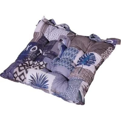 Afbeelding van Madison Toscane zitkussen 46x46 cm Tropic blue