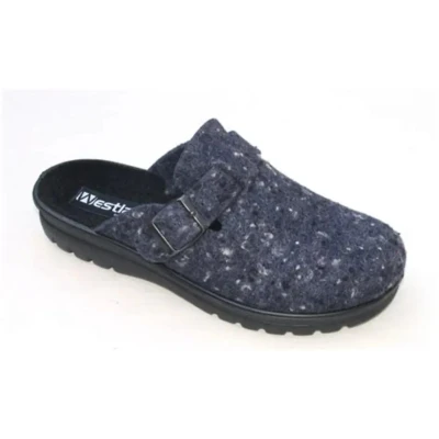 Afbeelding van Josef Seibel METZ Pantoffels, Dames, Maat: 41, Dunkelblau/multi Textiel
