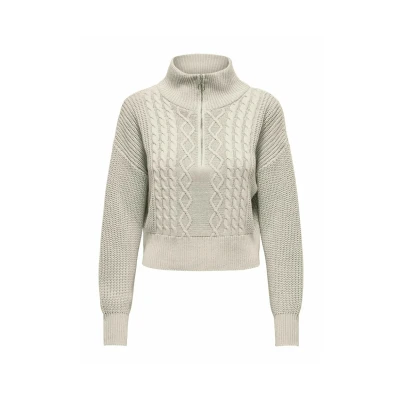 Afbeelding van ONLY Onldoritta Trui, Dames, Maat: XS, Pumice stone