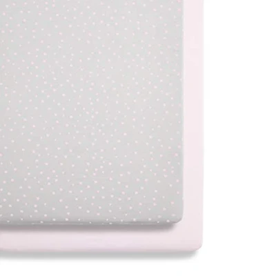 Afbeelding van Snuz Twin Pack Beddengoed voor co sleeper Pink Spot
