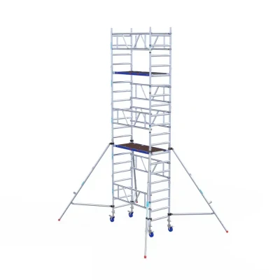 Afbeelding van Eenpersoonssteiger Euroscaffold ONE XL L165xB75 6.20m werkhoogte Carbon Deck platformen