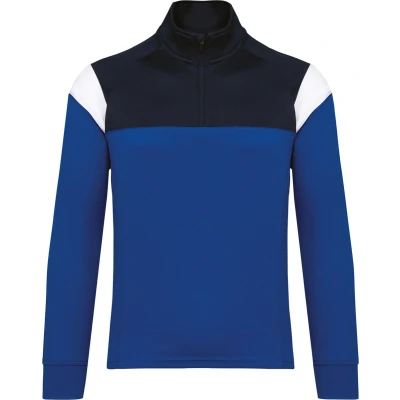 Afbeelding van PROACT Trainingssweater 1/4 rits kind PA388 Dark Royal Blue / Navy