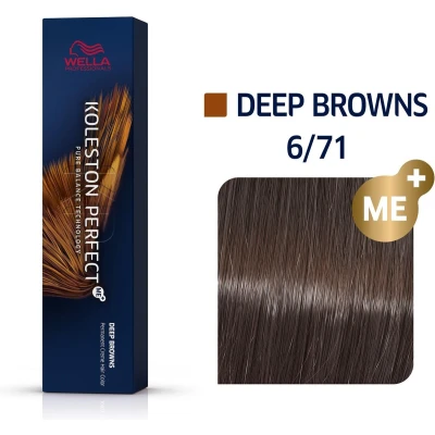 Afbeelding van Wella Koleston Perfect ME+ Deep Browns 6/71 60ml Haibu by Kapperskorting.com