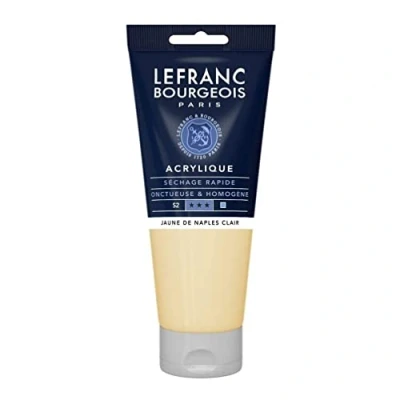Afbeelding van Lefranc Bourgeois fijne acrylverf, Tube 200 ml, Napels lichtgeel