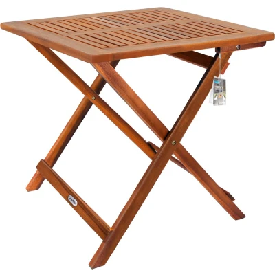Afbeelding van Bijzettafel acaciahout 70x70x73cm inklapbaar