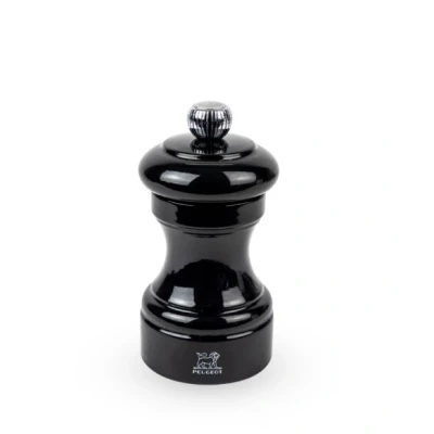 Afbeelding van Peugeot Bistro Manuele Zoutmolen In Gelakt Hout, Zwart, 10 Cm