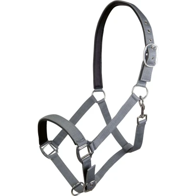 Afbeelding van HKM Halster Charming Zacht Onderlegd Grijs Pony