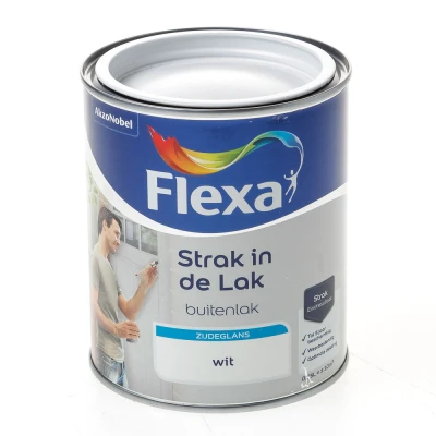 Afbeelding van Flexa Zijdeglans wit 750ml
