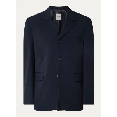 Afbeelding van Sandro heren Regular fit colbert van scheerwol in de kleur Donkerblauw, maat: 52