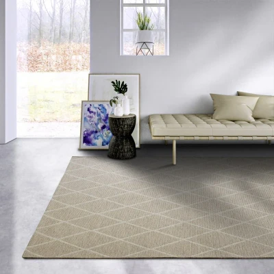 Afbeelding van Wollen vloerkleed Maria 160x230cm Beige 123vloerkleed.nl is de online webshop voor vloerkleden en woonaccessoires.