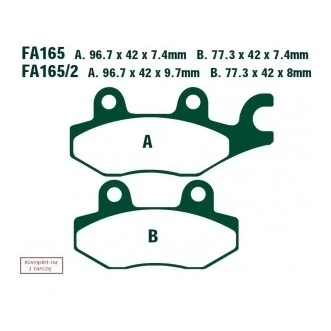 Afbeelding van EBC Brakes FA165R Remblokkenset