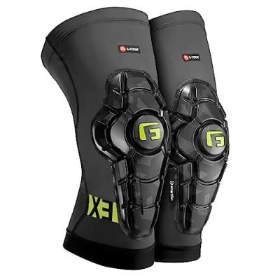 Afbeelding van G Form Pro X3 Kniebeschermers voor mountainbike, BMX, DH, fietsen, snowboarden, skateboarden, voetbal (titanium camouflage, S)