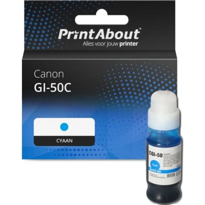 Afbeelding van Huismerk Canon GI 50C Inktcartridge Cyaan Hoge capaciteit