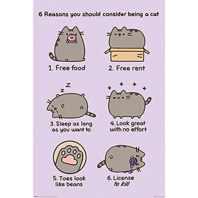 Afbeelding van Pusheen Reasons To Be A Cat Poster 61x91.5cm